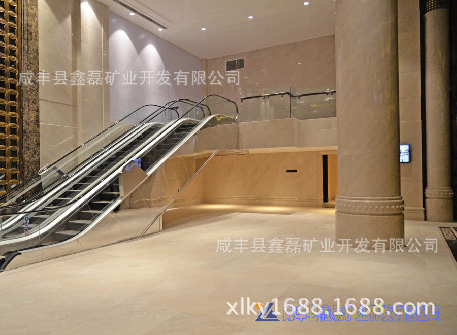 【自有礦山】 文化中心 專用 藝術(shù)裝修 安琪米黃 新品石材